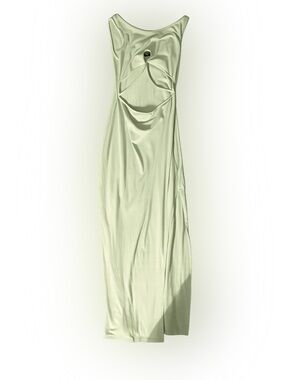 Sleek Lime Green Maxi Dress
